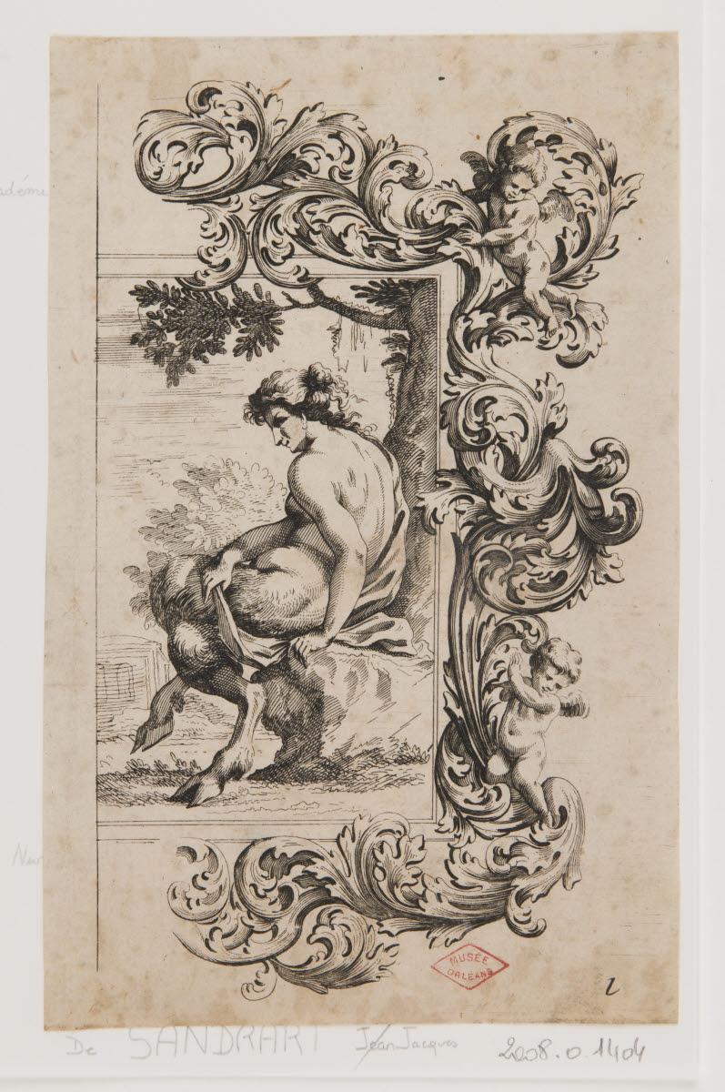 Un faune assis contre un arbre