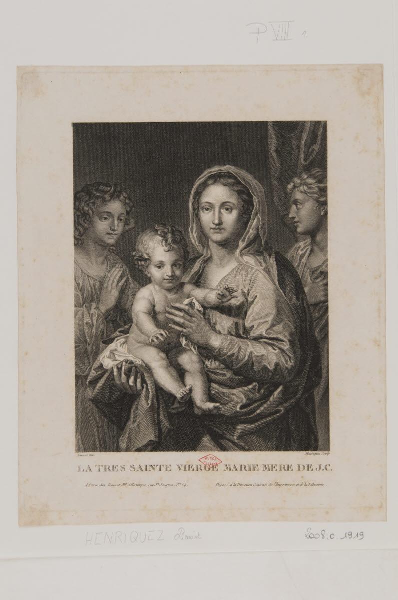 Vierge à l'Enfant entre deux anges