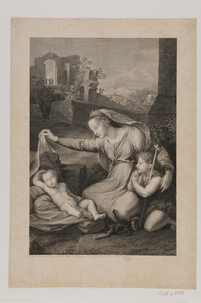 Vierge à l'Enfant avec saint Jean-Baptiste dite Vierge au linge