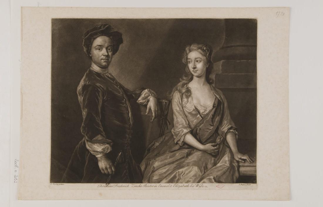 Le peintre Christian Fredrich Zincke et sa femme Elizabeth