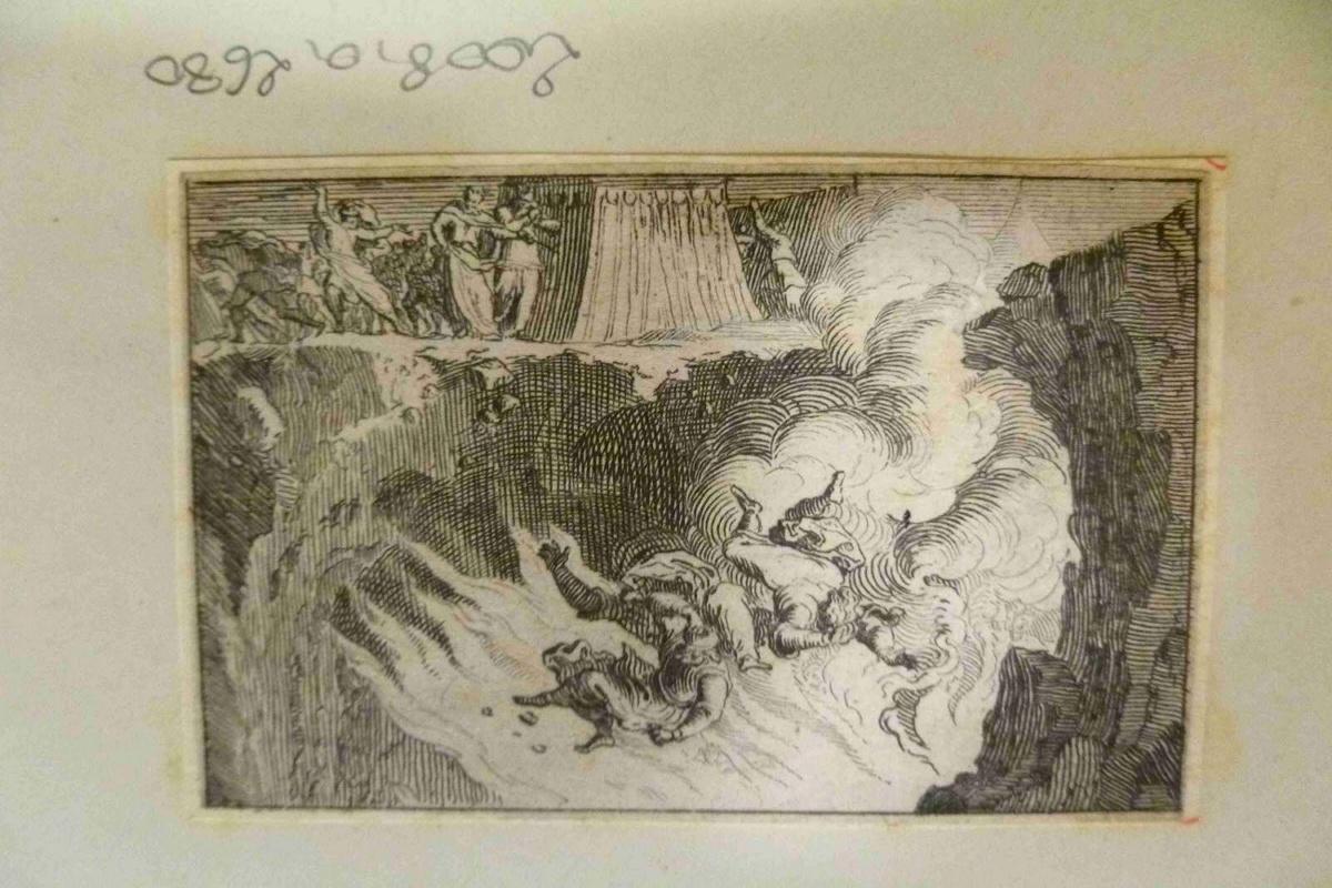 Coré, Dathan et Abiram tombant dans l'abIme