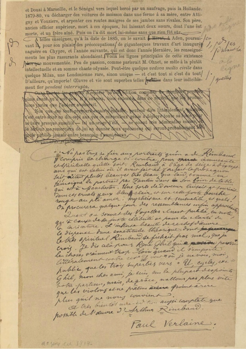 Les hommes d'aujourd'hui (Arthur Rimbaud)