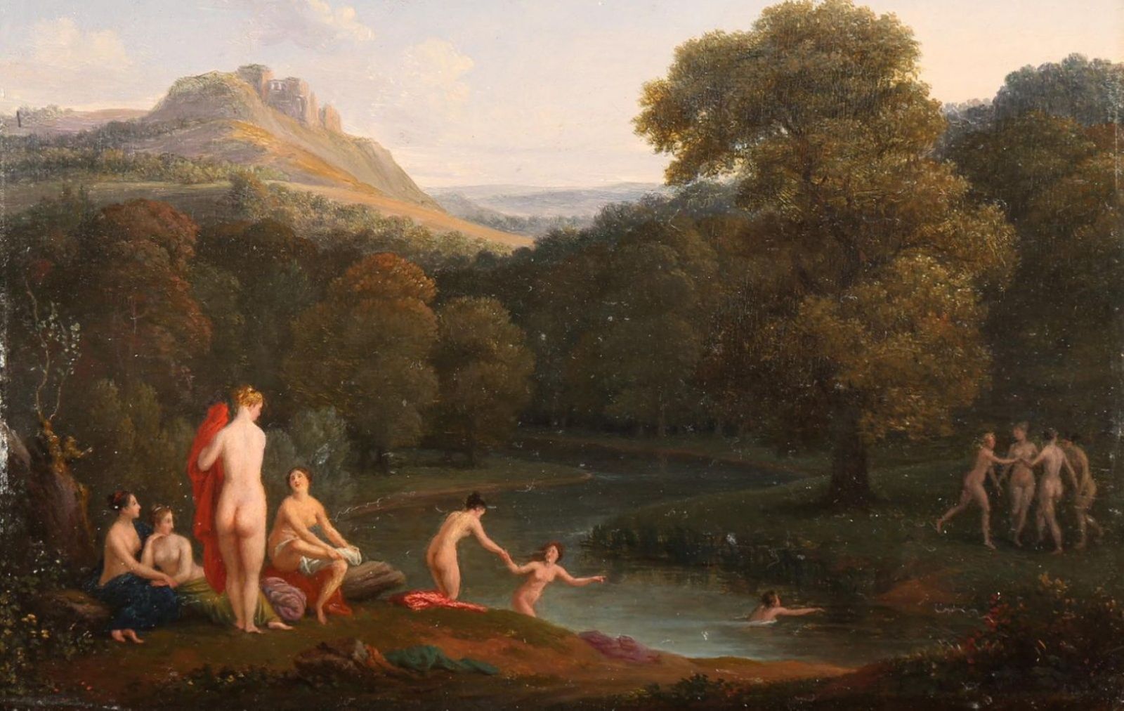Naïades près d'une rivière