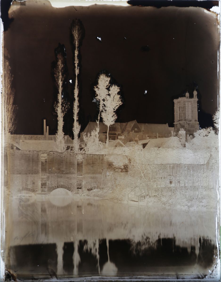 Troyes, le pont du Noyer-aux-Enfants sur le Meldançon