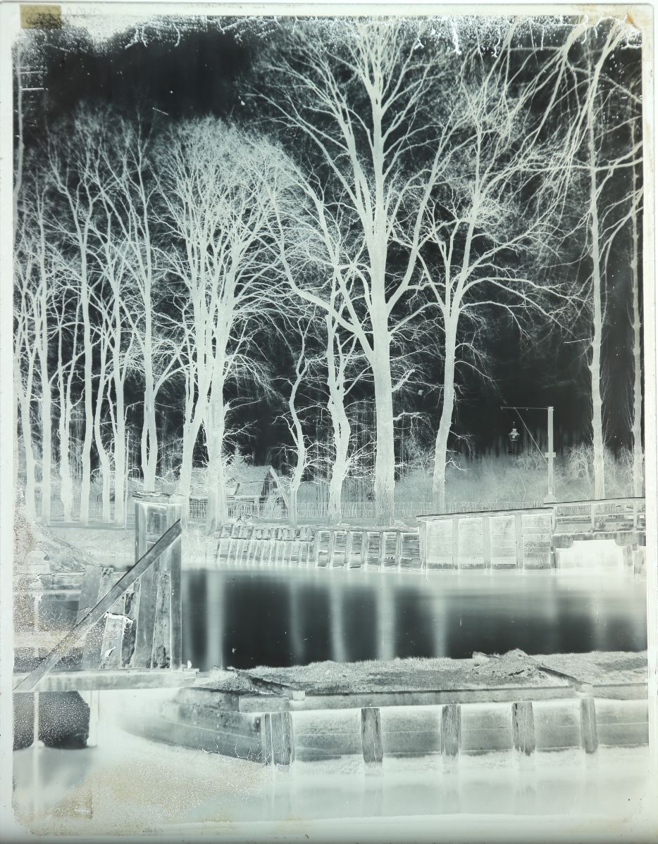 Troyes, la vanne du Pouce, le pont Saint-Quentin près du pont des Fileurs