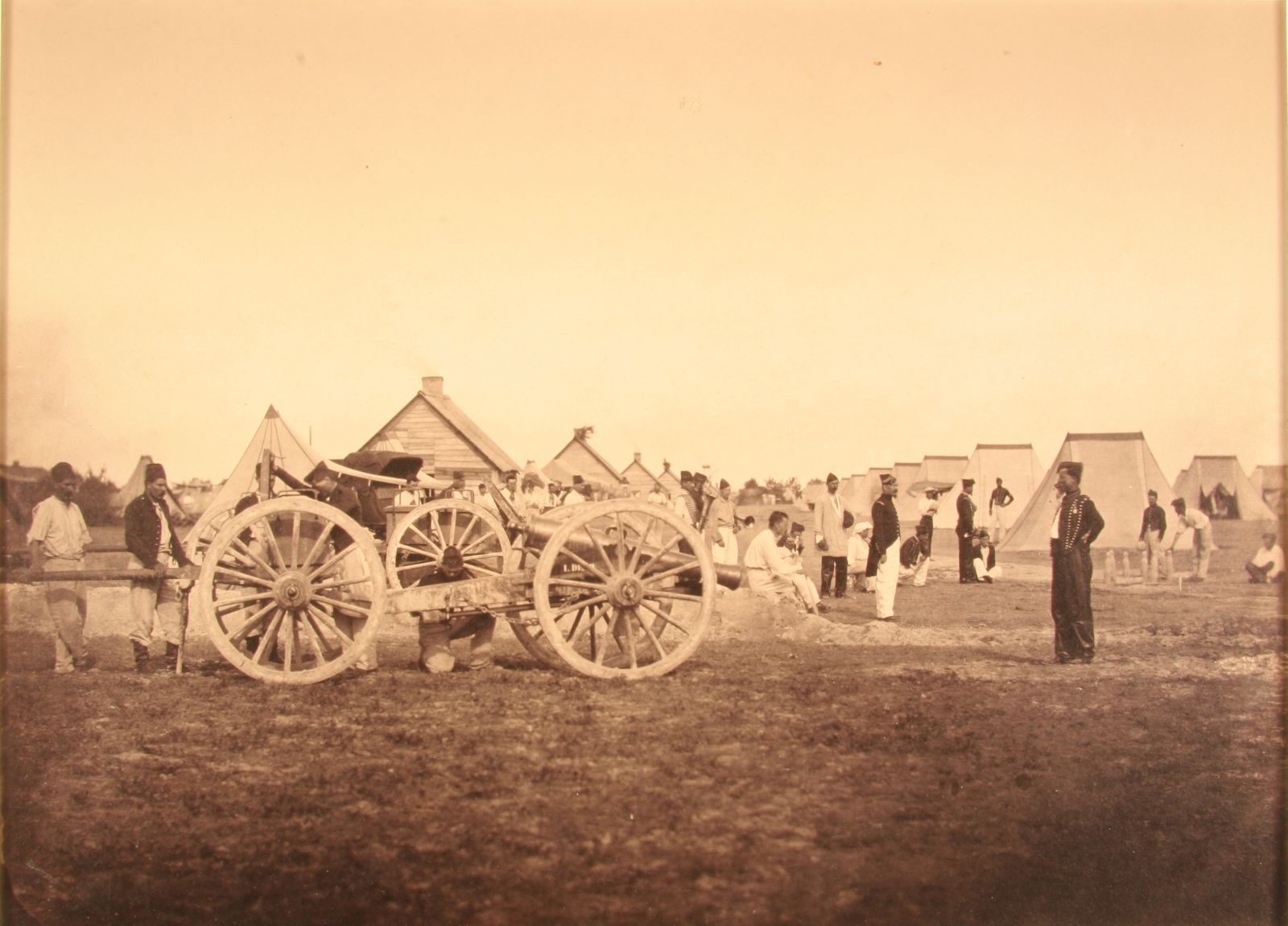 Camp de Châlons. Le quartier de l'artillerie de la Garde impériale