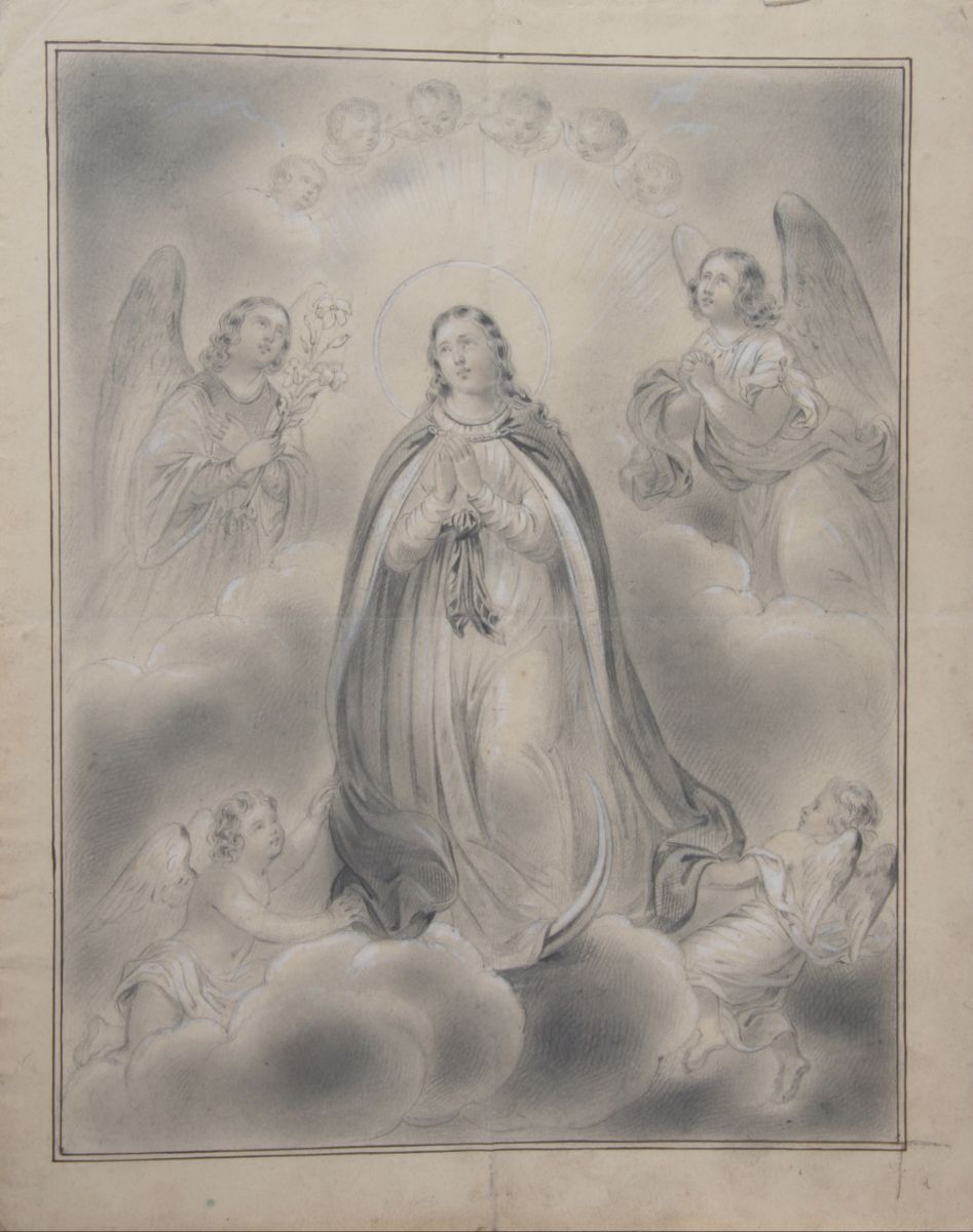 Vierge sur un croissant de lune