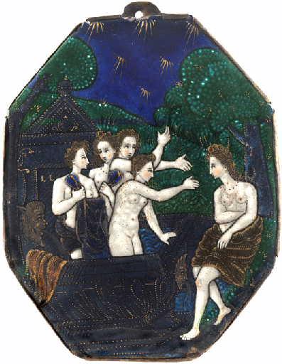 Baigneuse (dos de miroir) ; Portrait de femme (au dos)