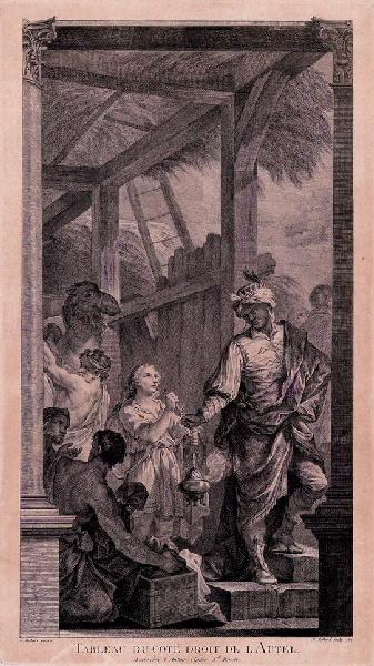 Balthasar apportant l'or et l'encens