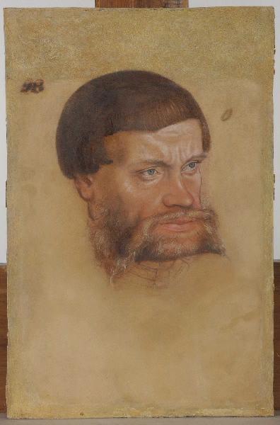 Portrait d'un homme barbu (Un prince d'Anhalt ? / Joachim Ier d'Anhalt-Dessau ?) (titre attribué) ; Portrait présumé de l'architecte Konrad Krebs (titre attribué par H. Bethe) ; Joachim-Ernest d'Anhalt (d'après Rosenberg) ; Wolfgang d'Anhalt-Köthen (d'après Rosenberg) ; Jean le Constant (d'après Loriquet) ; Portrait anonyme (par le catalogue d'exposition Berlin)