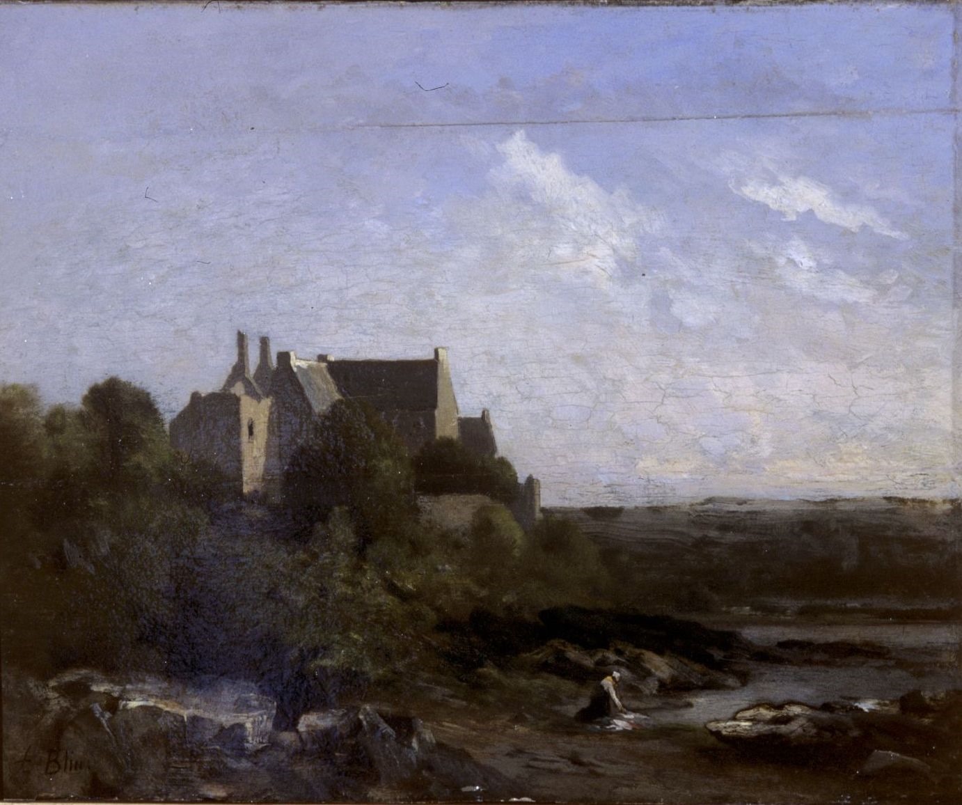 Paysage avec château