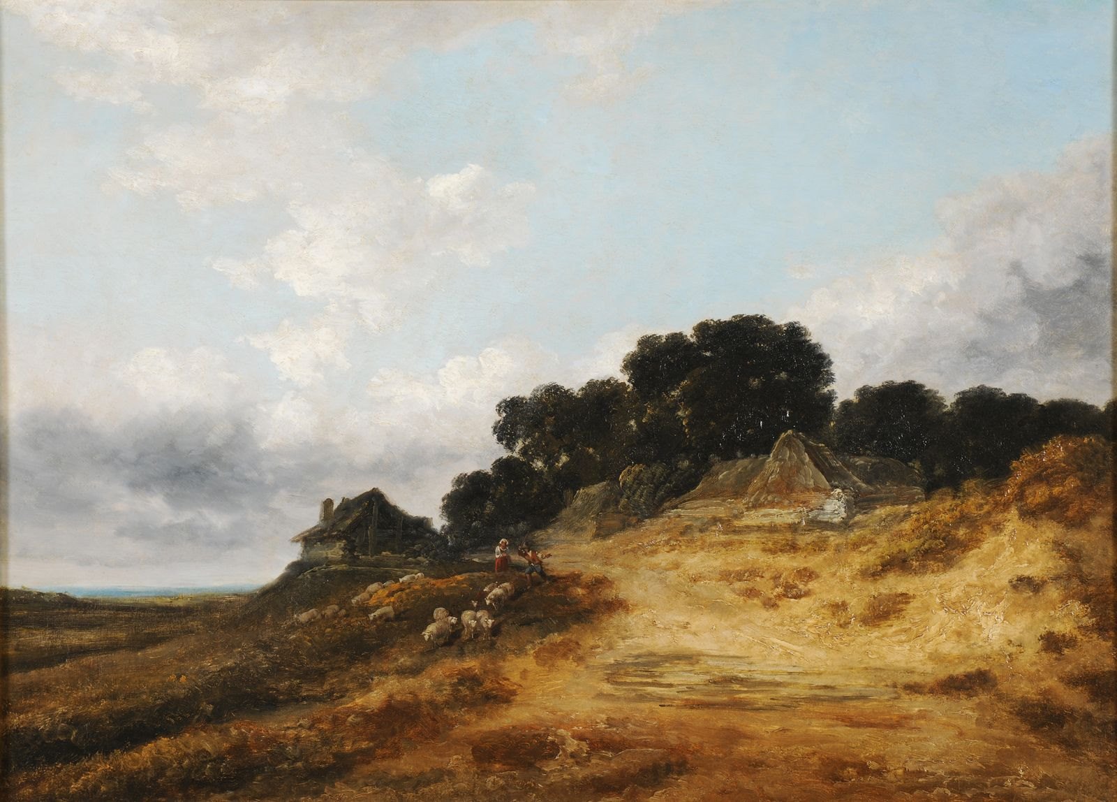 Chaumière à la lisière d'un bois ; La Dune ; La Ferme