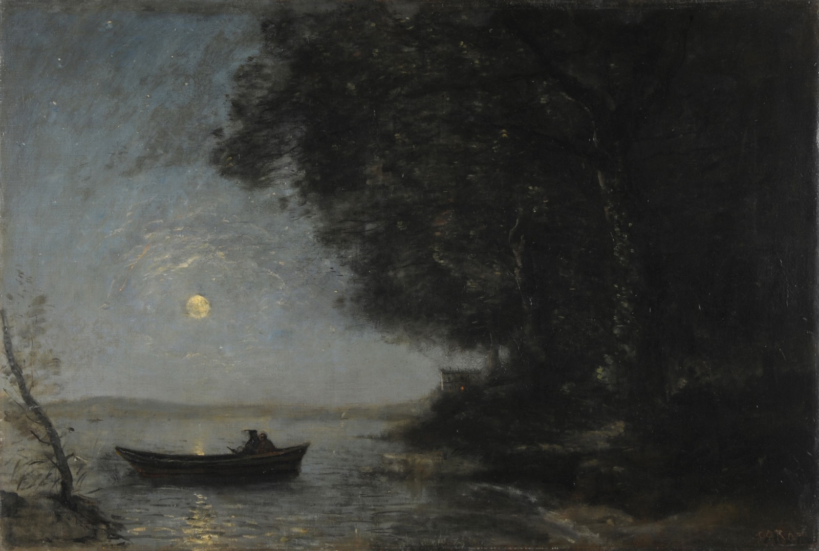 Le lac ; effet de nuit ; Le Lac ; effet de lune