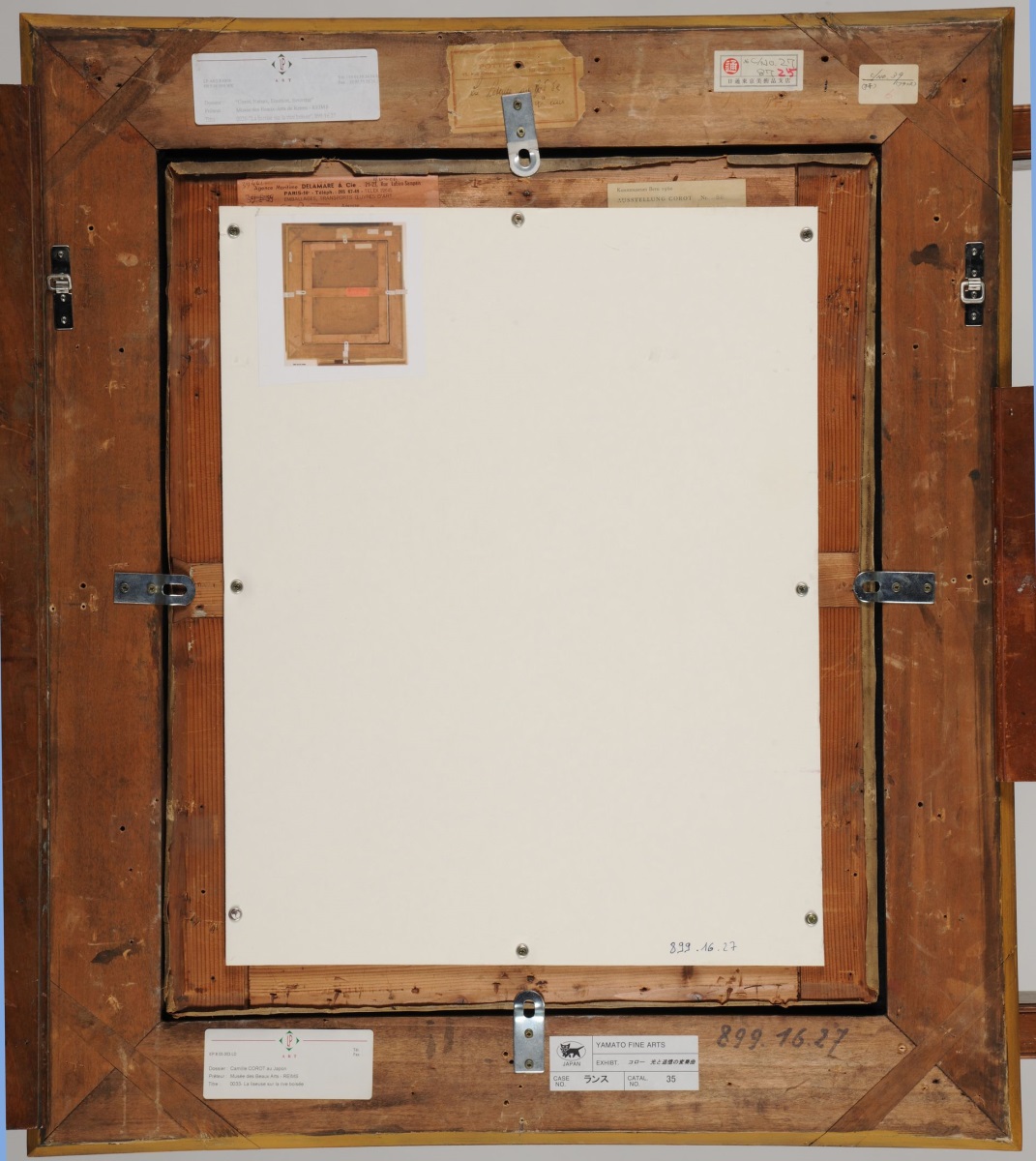 La liseuse sur la rive boisée (titre publié (Sartor, 1909)) ; Rivière et saules (ancien titre attribué)