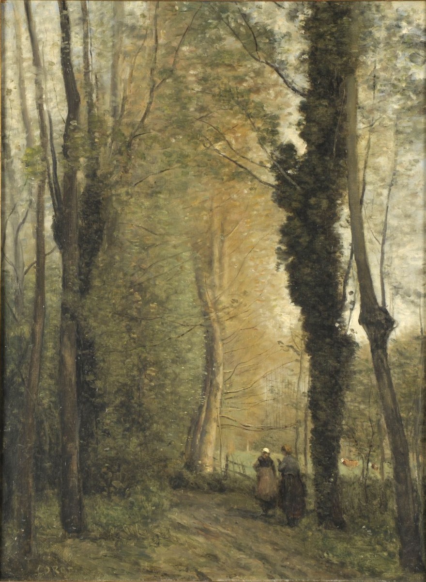Un chemin sous les arbres au printemps (titre inscrit à l'inventaire) ; Un chemin sous les arbres, au printemps (titre publié (Sartor, 1909)) ; Printemps (ancien titre attribué)