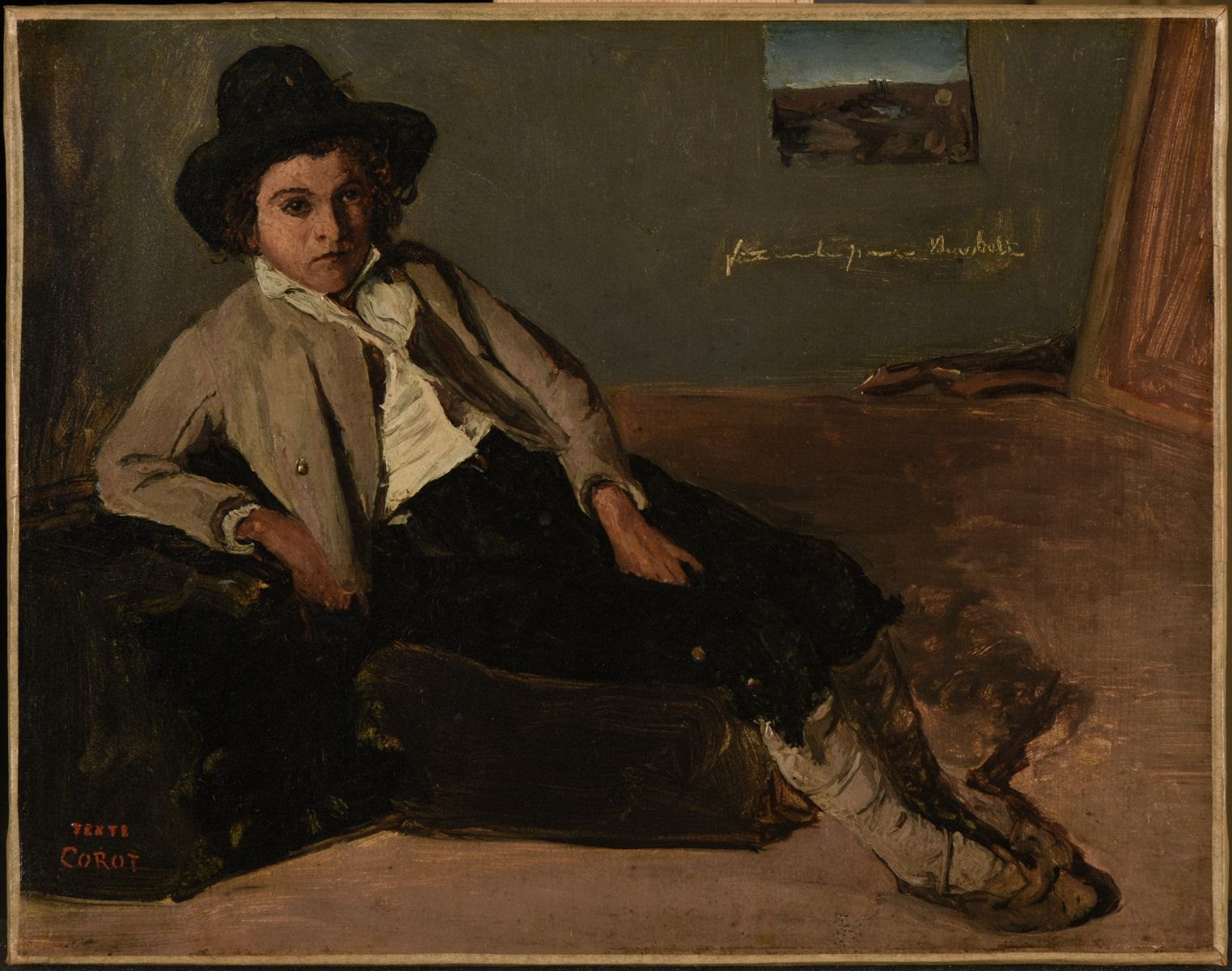 Jeune italien assis