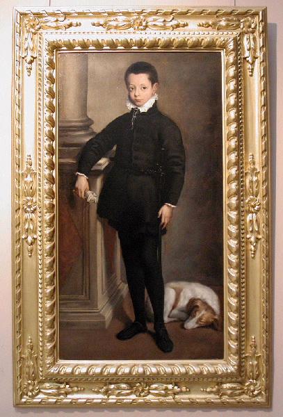 Maximilien II Stampa, IIIème marquis de Soncino, âgé de 9 ans (titre attribué) ; Portrait de Maximilien Stampa (ancien titre attribué) ; Portrait présumé de don Philippo Prospero, prince des Asturies
