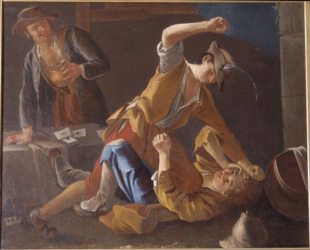 Rixe dans une auberge