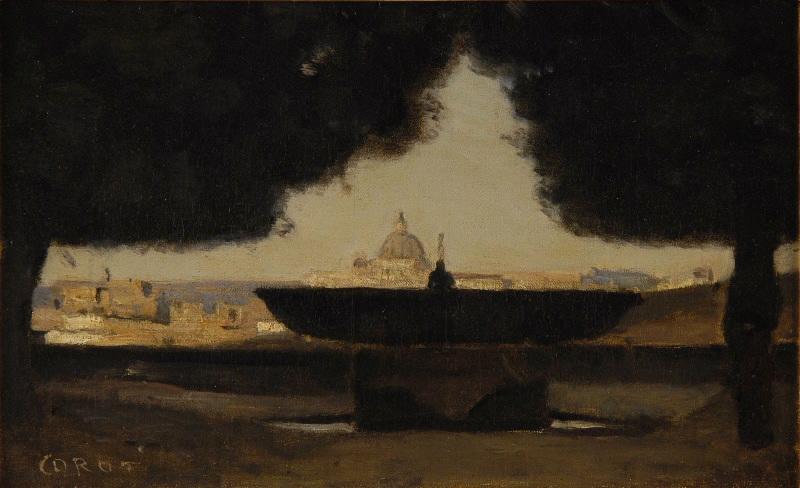 La vasque de la Villa Médicis