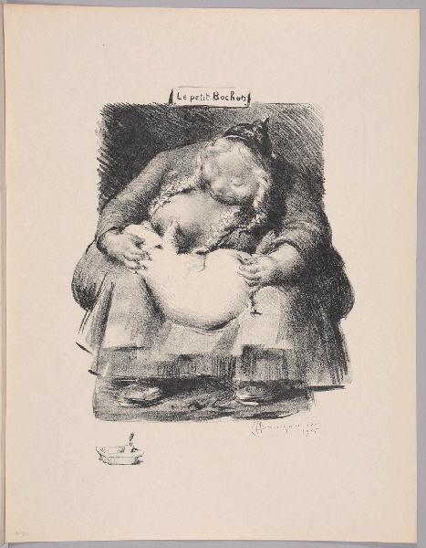 Le petit Bochon (titre inscrit) ; Baquet et truelle (titre d'après la représentation, remarque lithographiée dans la marge)