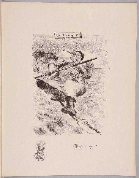 Ca Craque (titre inscrit) ; Chute de Germania (titre d'après la représentation, remarque lithographiée dans la marge)