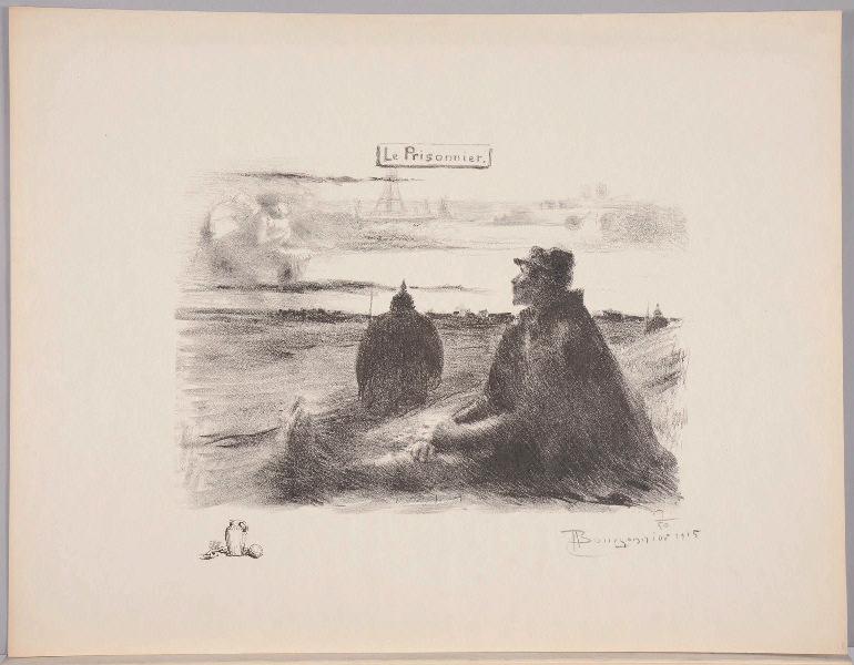 Le Prisonnier (titre inscrit) ; Cruche et boulet avec chaîne (titre d'après la représentation, remarque à l'encre dans la marge)