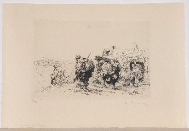 La Relève (Hauts de Meuse) (titre attribué) ; Départ pour la tranchée (titre inscrit)