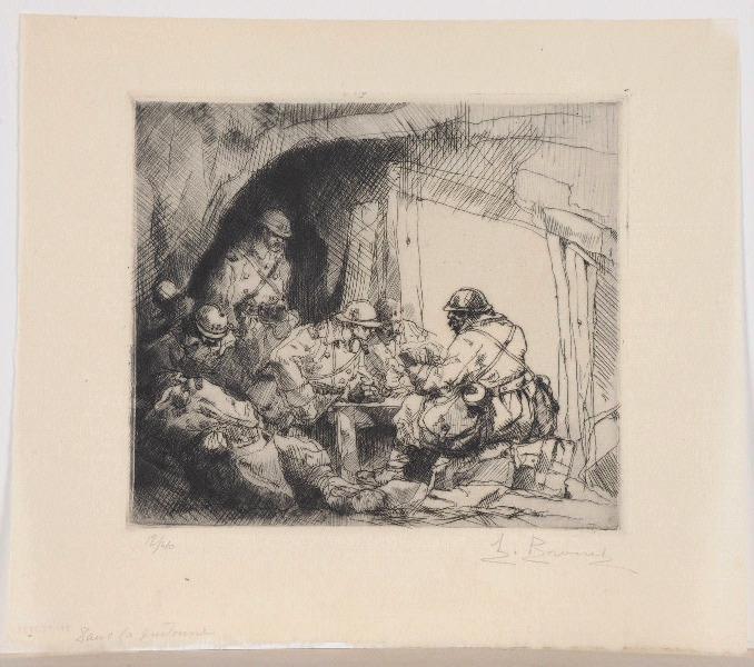 Carrière de Soissons : les manilleurs (titre attribué) ; Dans la guitourne (titre inscrit, titre collection Lemétais)