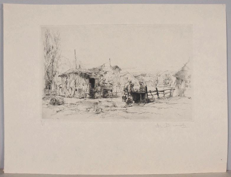 Campement à l'arrière (titre inscrit sur double, titre collection Lemétais)