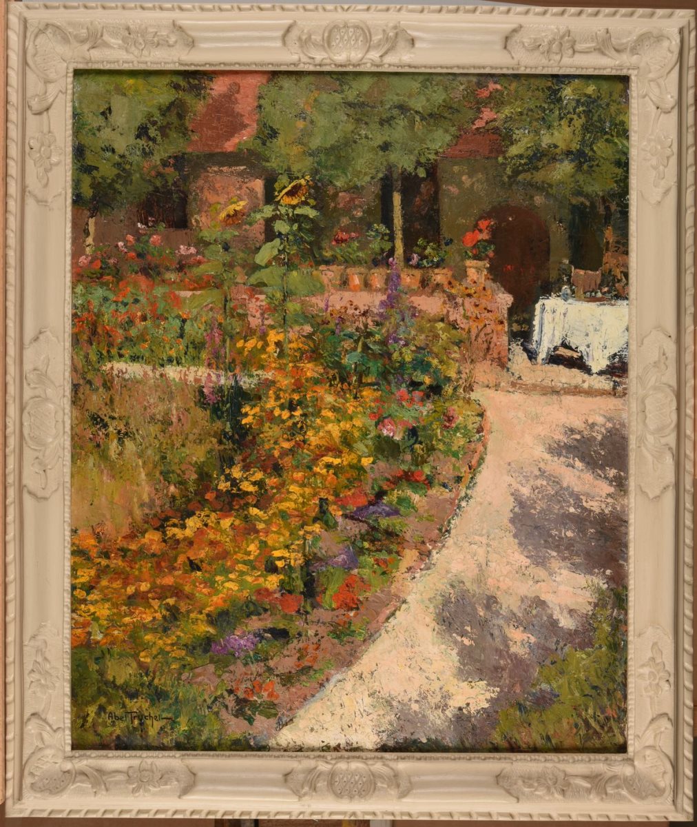 Pergola ; jardin fleuri ; Allée de Jardin