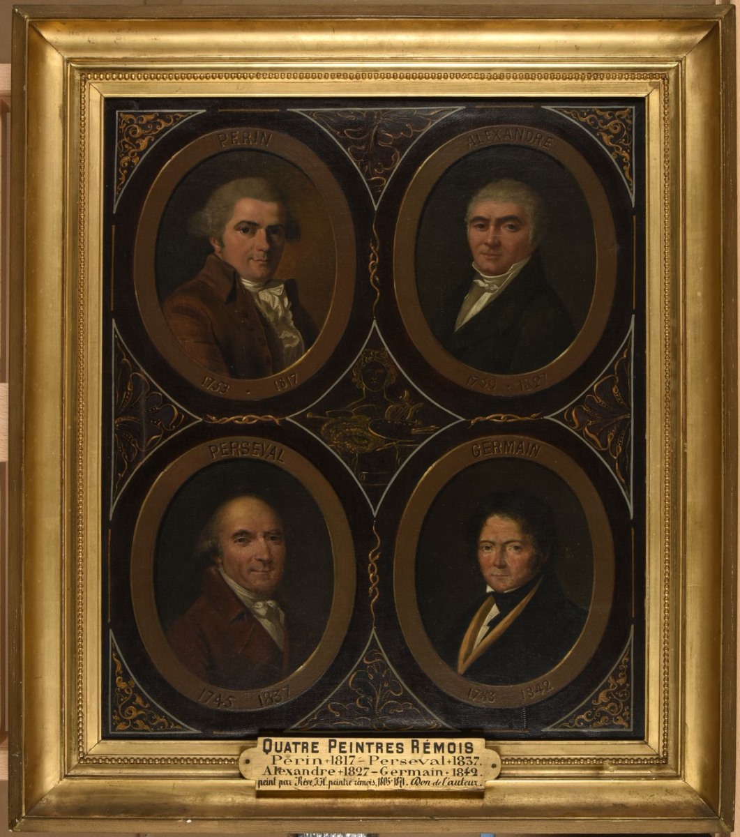 Portraits de quatre peintres rémois