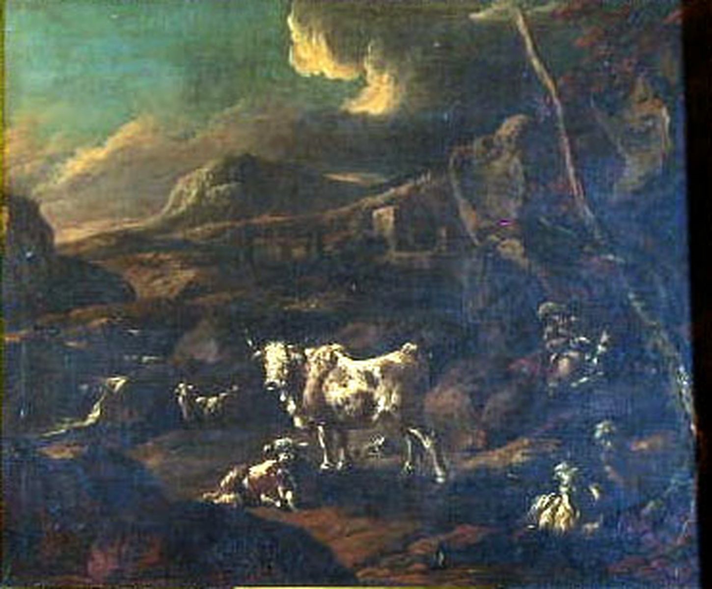 Paysage d'Italie ; Paysage de Rosa à Tivoli