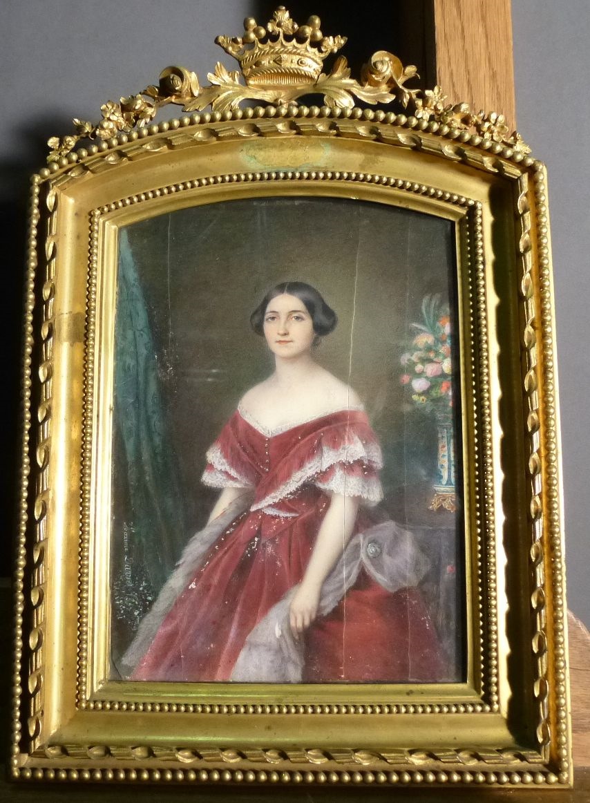 Portrait de femme anonyme ; miniature