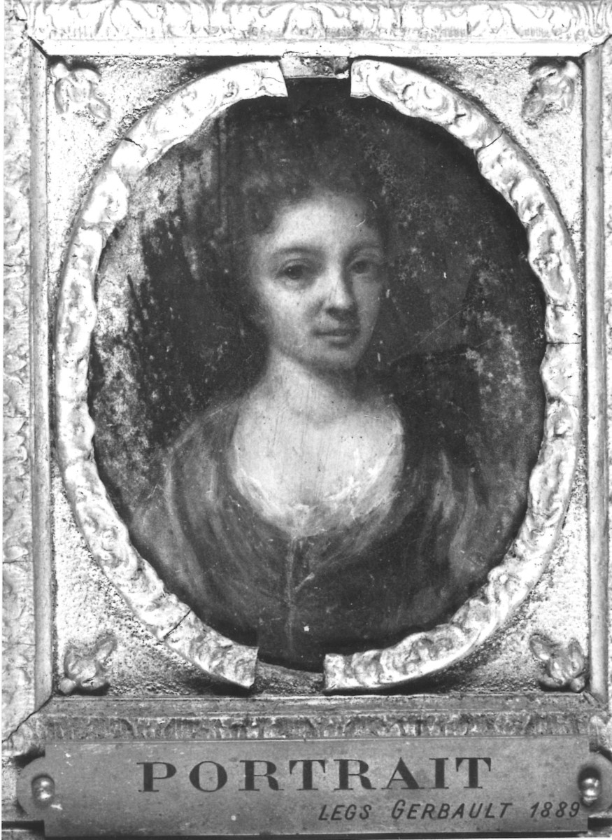 Jeune femme anonyme ; Fortfications enserrant un édifice ; miniature