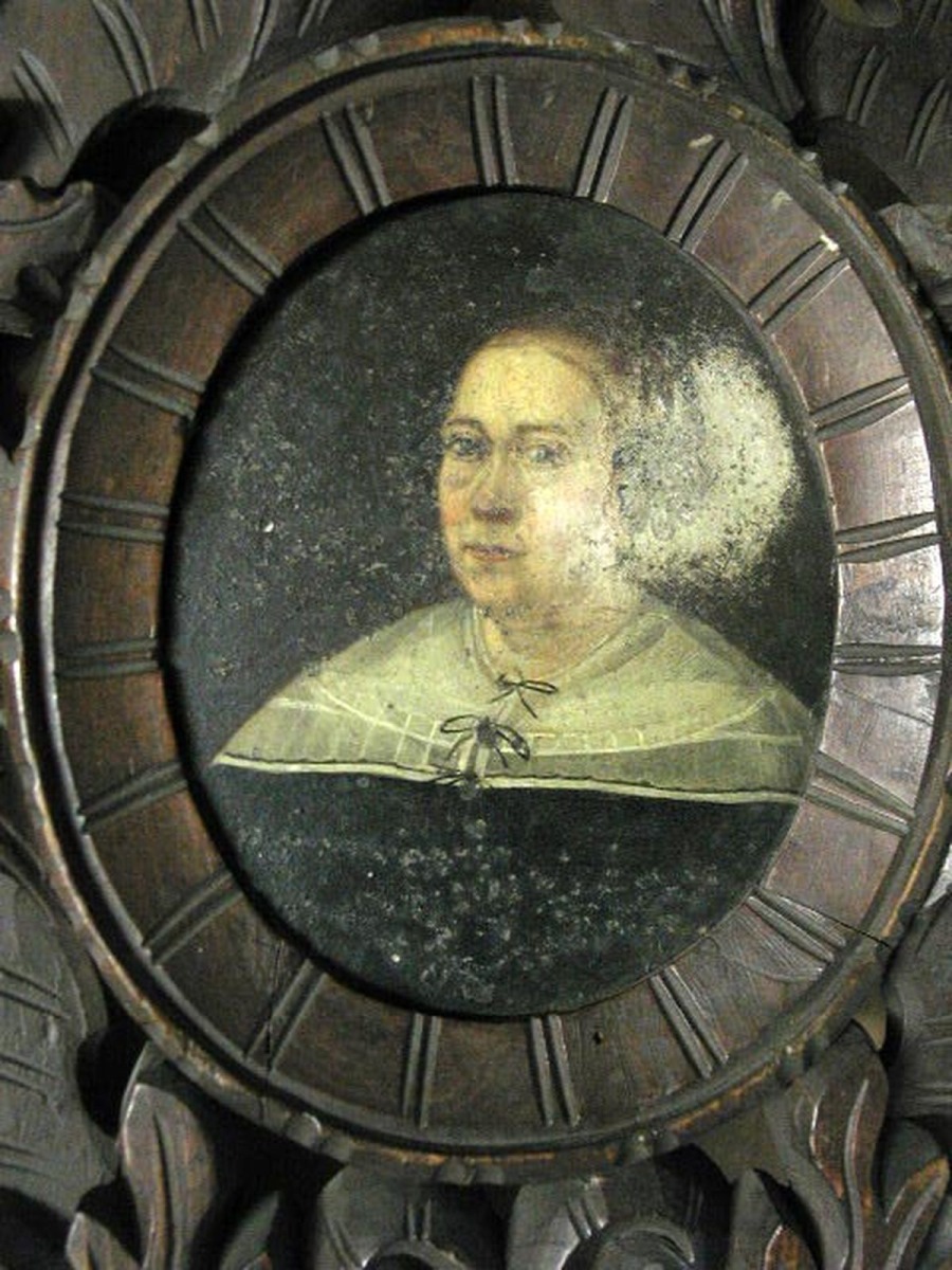 Portrait de femme anonyme ; miniature