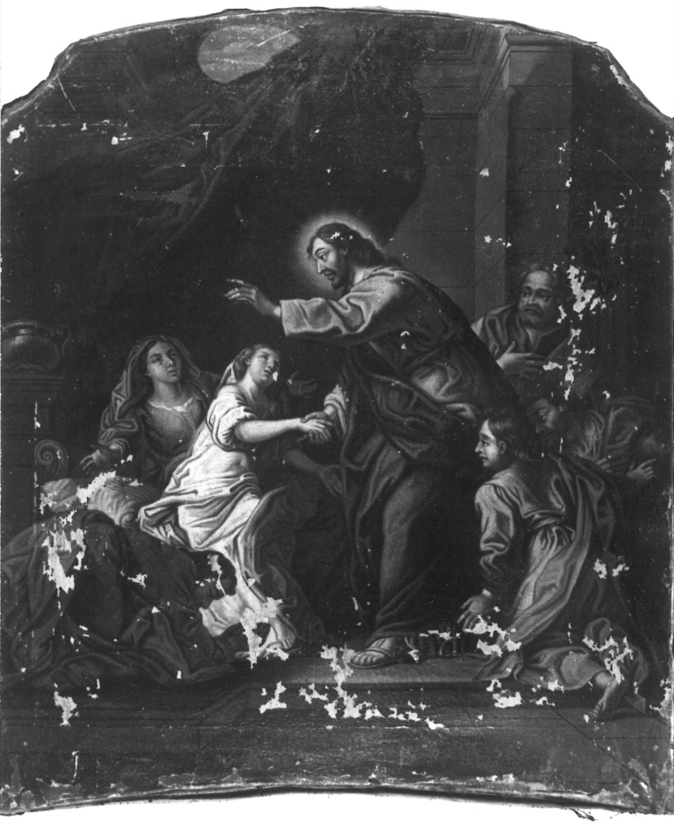 La résurrection de la fille de Jaïre ; trumeau