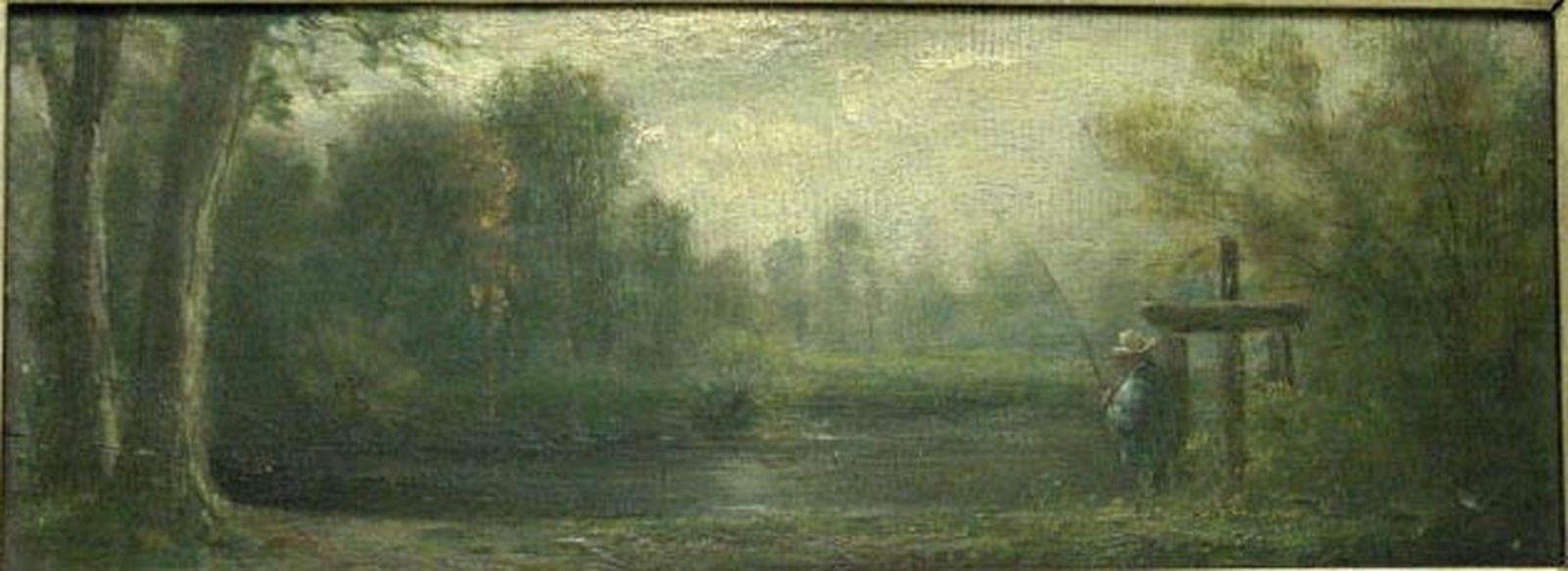 Rivière et pêcheur