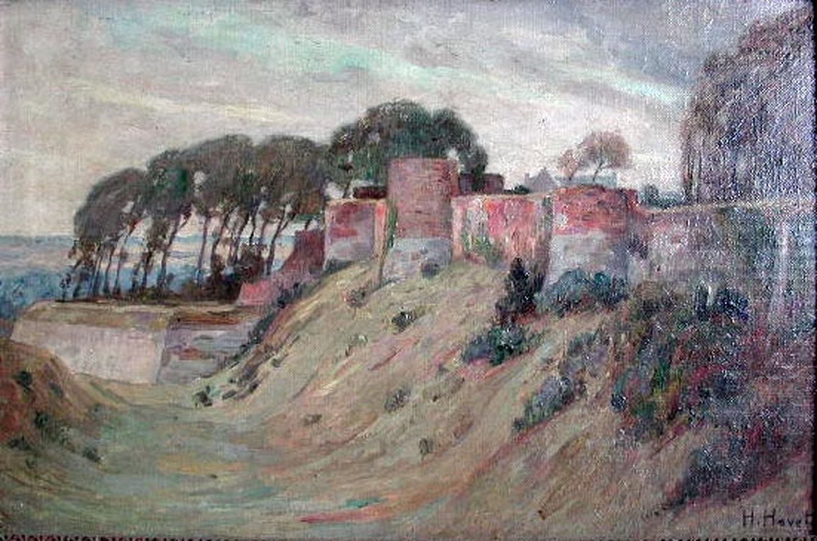 Les Remparts de Montreuil-sur-Mer ; Remparts et fossés d'une enceinte