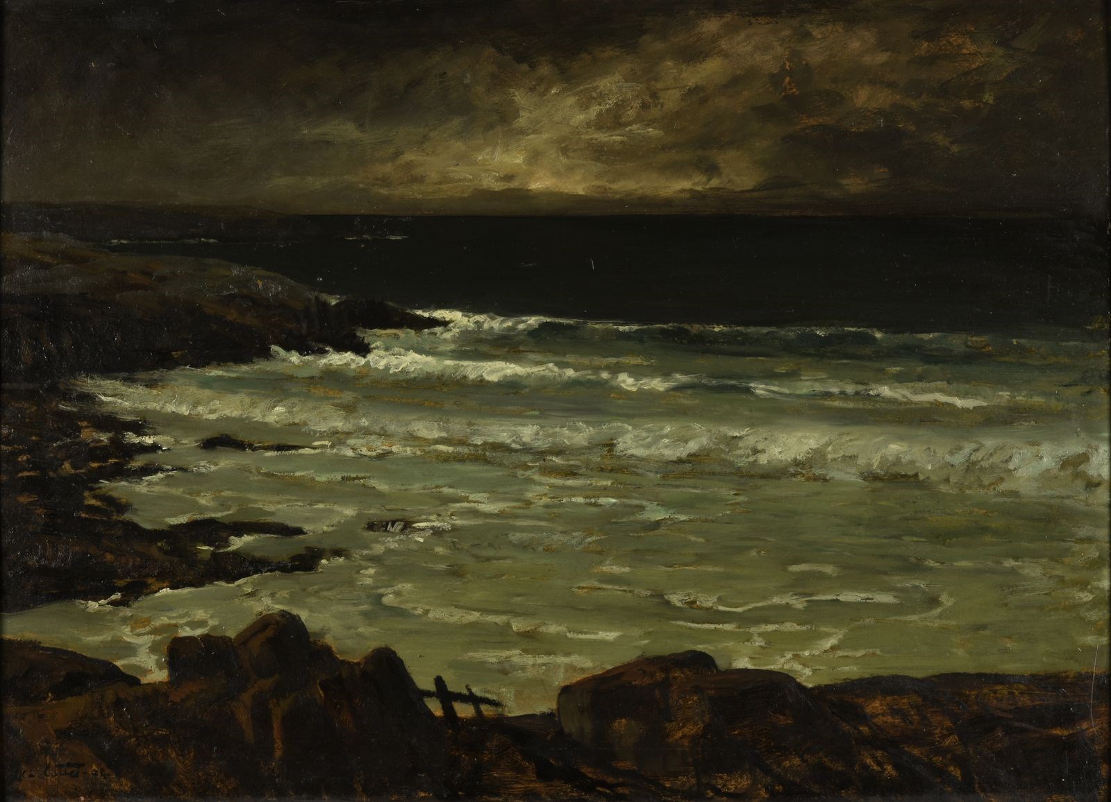 Temps d'orage sur la mer