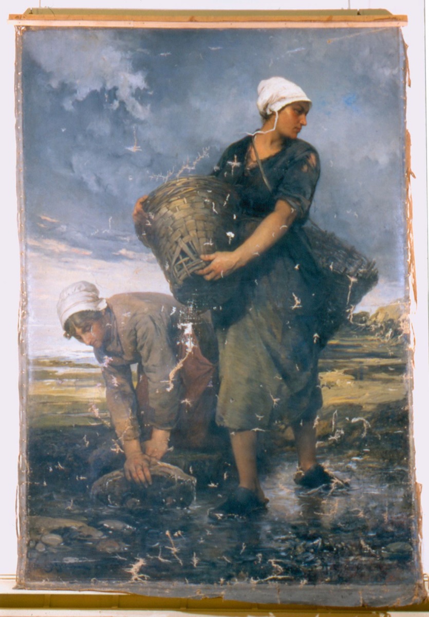 Pêcheuses de moules au Pollet, près de Dieppe (titre attribué) ; Pêcheuses de moules, au Pollet (ancien titre attribué)