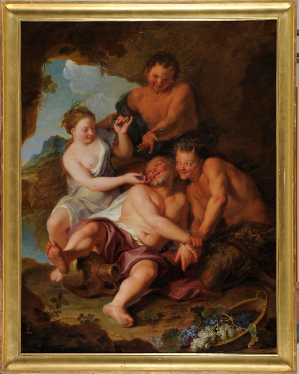 Silène barbouillé de mûres par Églé (titre inscrit à l'inventaire) ; Silène barbouillé de mûres par la nymphe Égli (autre titre attribué)