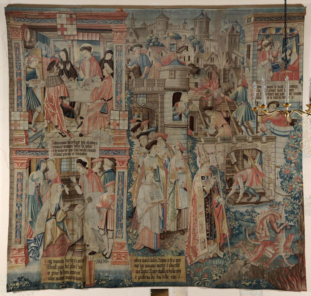 Histoire de saint Remi: 1ère suite des Miracles (titre inscrit à l'inventaire) ; Vie de saint Remi ; tenture