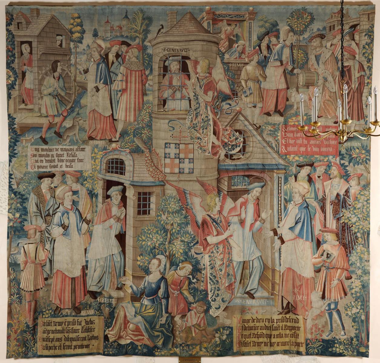 Histoire de saint Remi: 2ème suite des Miracles (titre inscrit à l'inventaire) ; Vie de saint Remi ; tenture