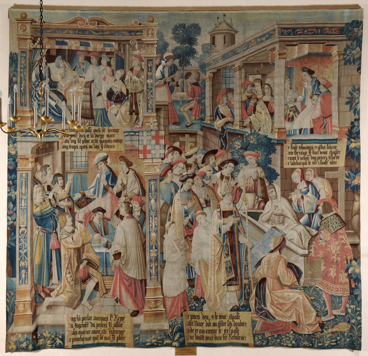 Histoire de saint Remi: 3ème suite des Miracles (titre inscrit à l'inventaire) ; Vie de saint Remi ; tenture