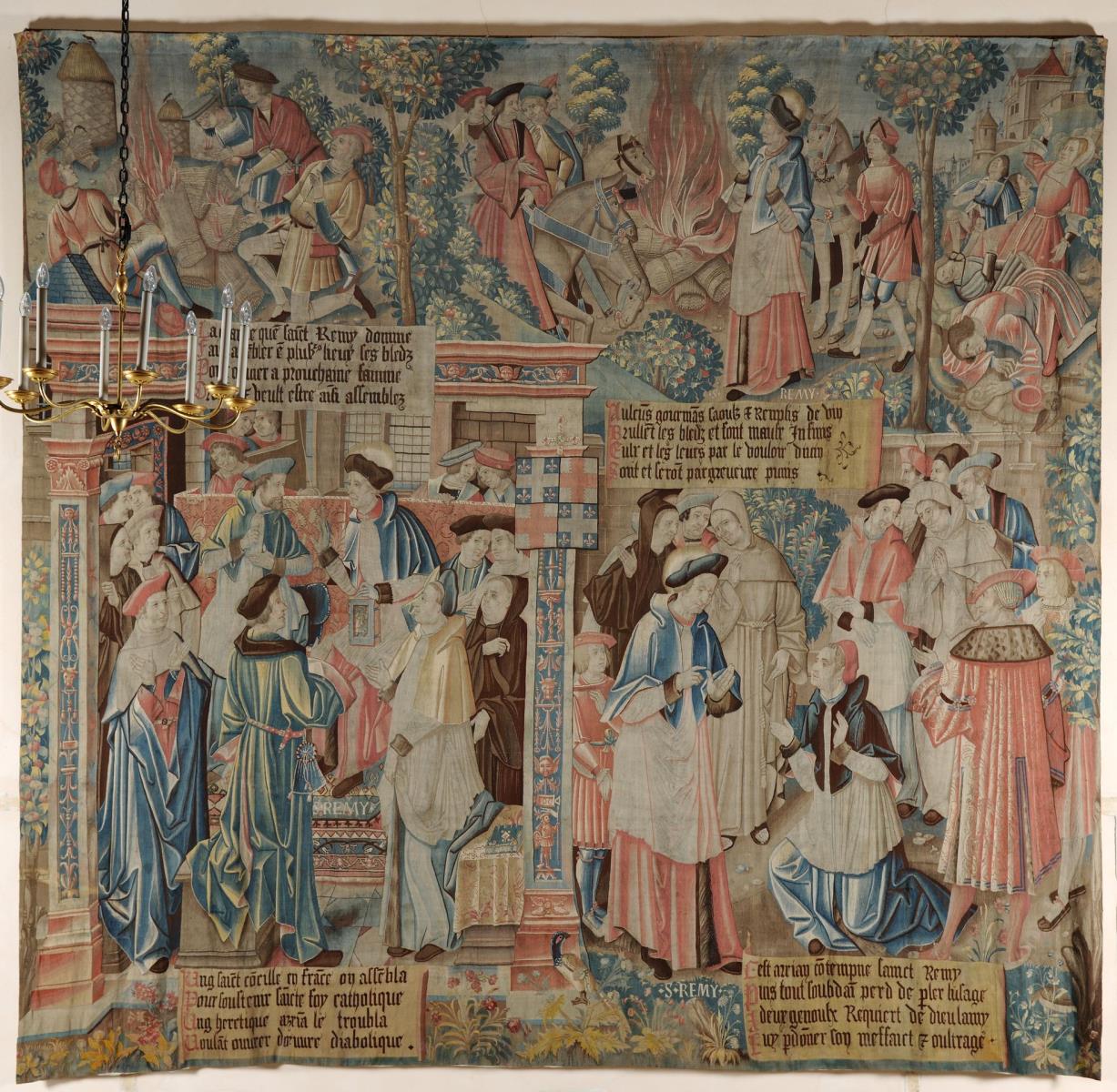 Histoire de saint Remi: 4ème suite des Miracles (titre inscrit à l'inventaire) ; Vie de saint Remi ; tenture