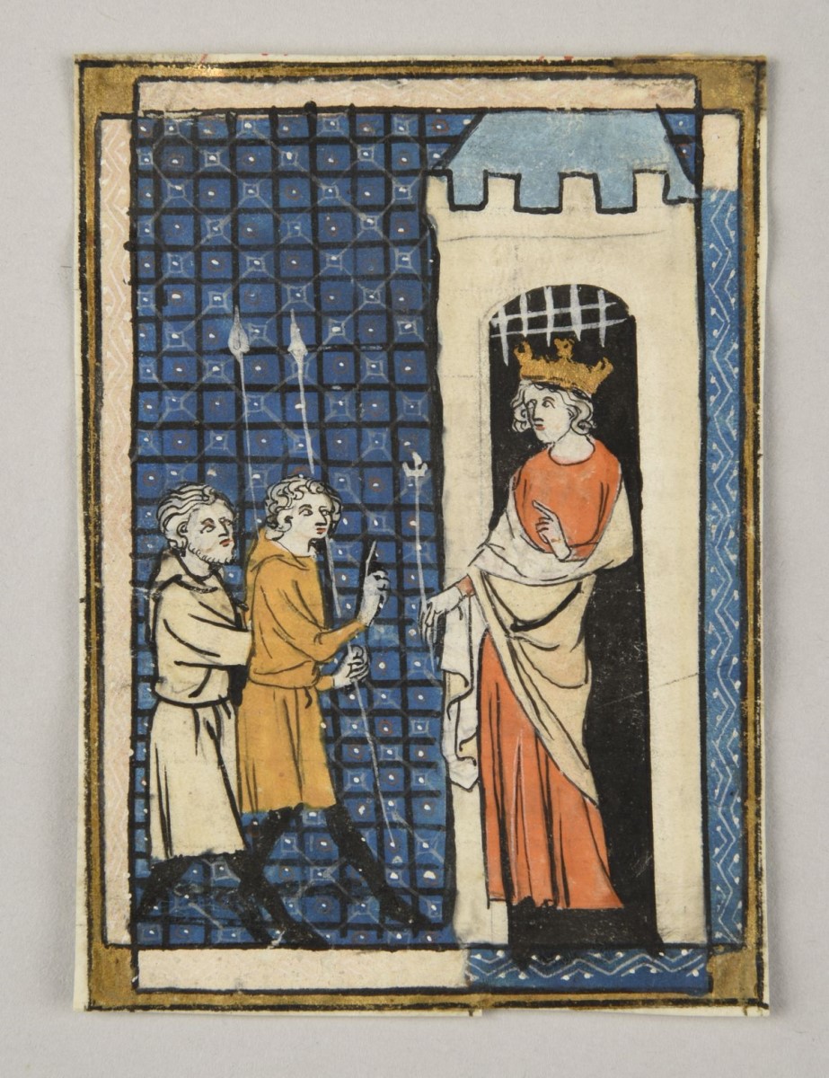 Le Roman de Laurin ; Cycle des "Sept sages de Rome" ; Scène de chevalerie (titre publié (Sartor, 1909)) ; miniature (titre publié (Loriquet, 1881))