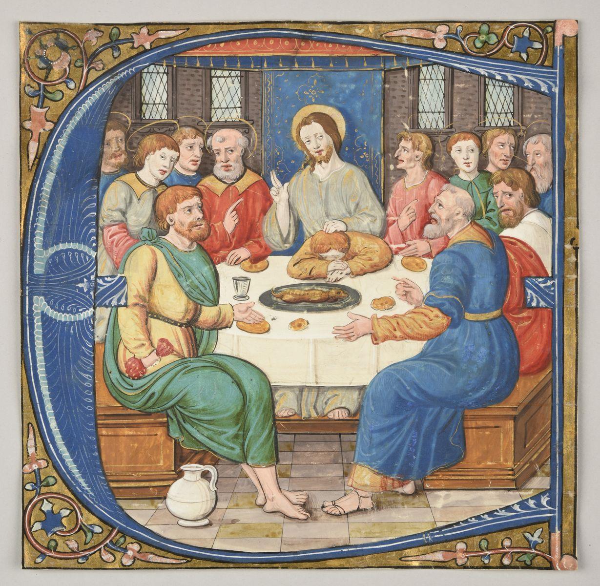 Lettre C : La Cène (titre publié) ; Antiphonaire