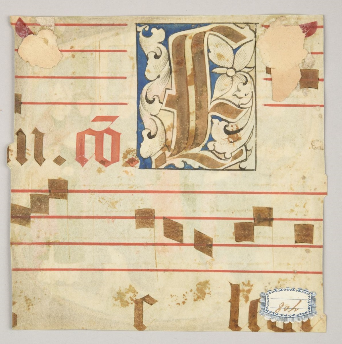 Lettre S : Les Divers ordres du clergé récitant le Credo (titre publié) ; Lettre S : Les Ordres du Clergé récitant le Credo (titre inscrit à l'inventaire) ; Antiphonaire