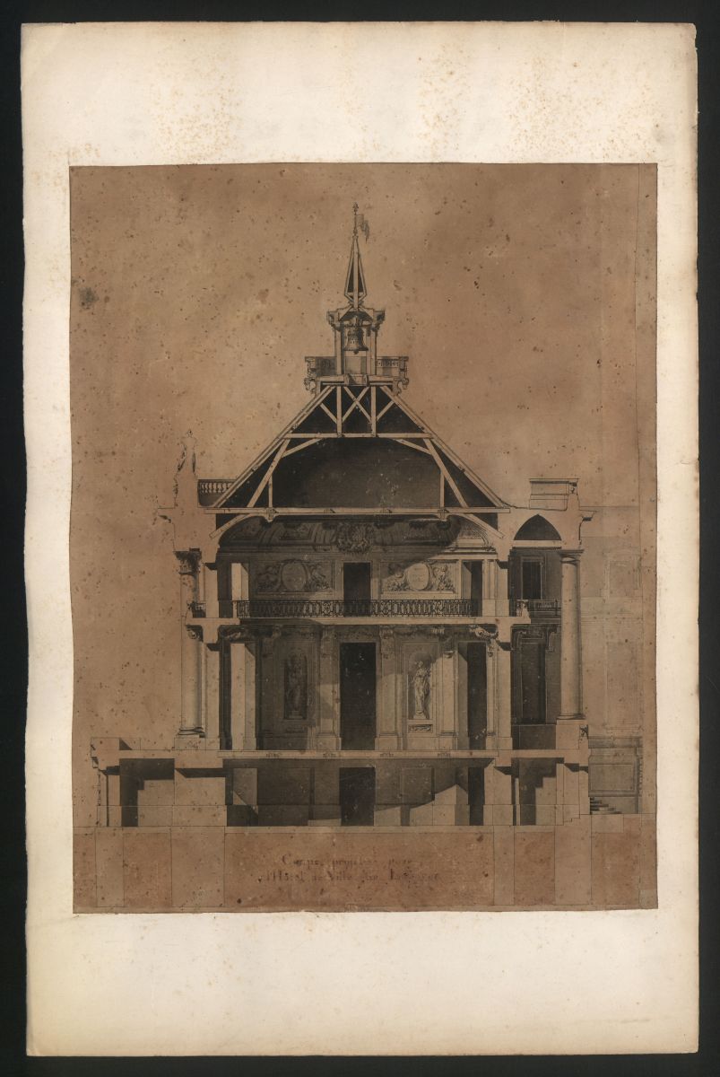 Coupe projet pour l’Hôtel de Ville de Langres