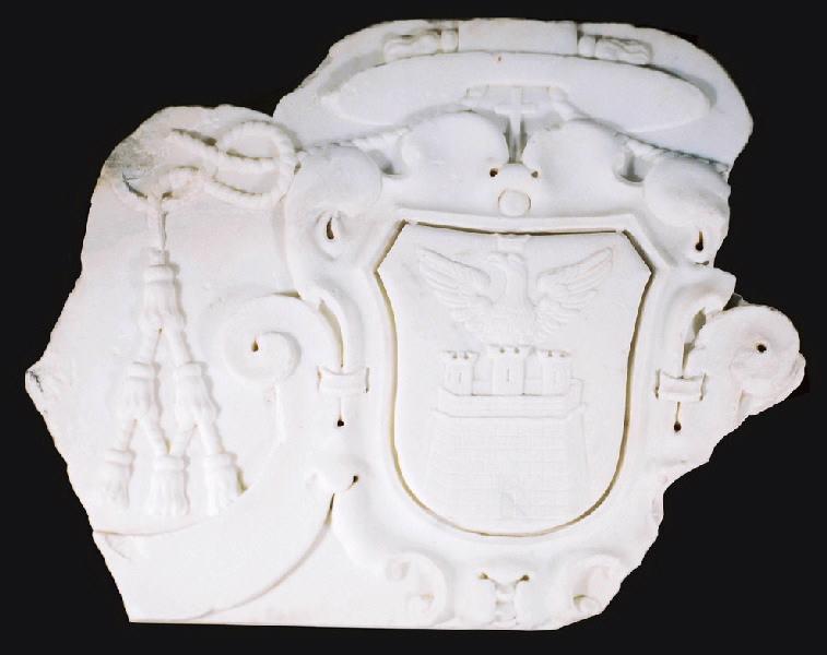 Armoiries de l'évêque Carlo Fabrizio Giustiniani ; Armoiries de monseigneur Fabrizio Giustiniani ; Armoiries d'un évêque de la famille Giustiniani